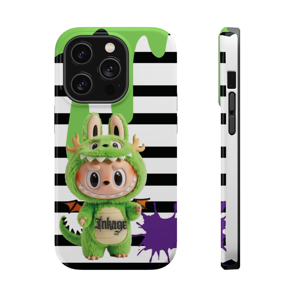 Greenie Labubu Spooky Magnetic Phone Case (Animation)