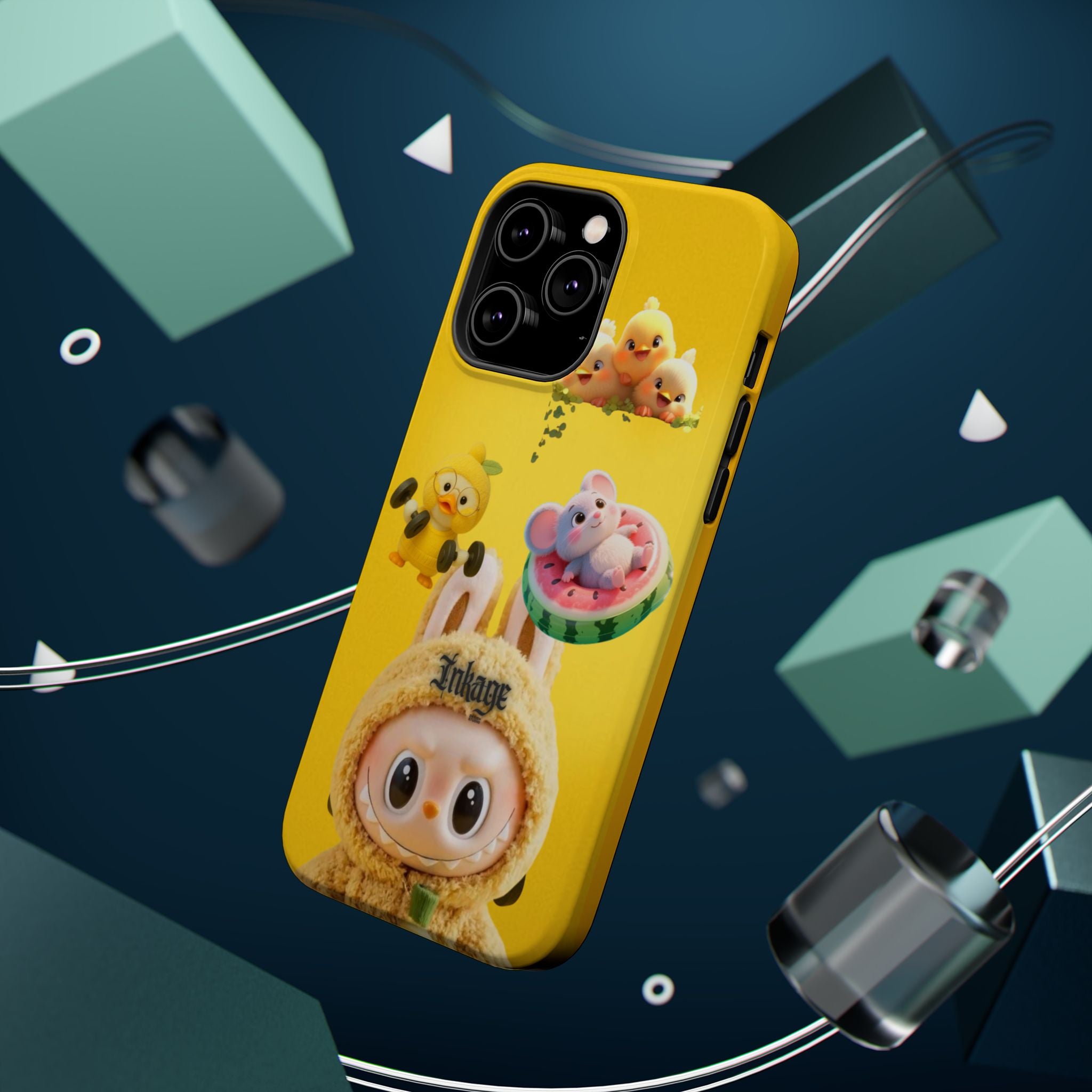 Yellow Cutie Labubu Magnetic Phone Cases (Animation)