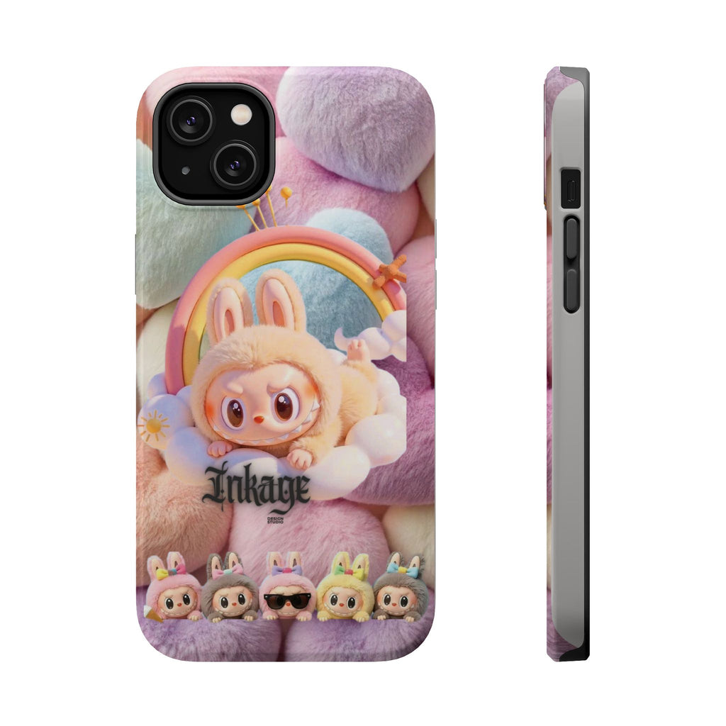 Pastel Rainbow Labubu Magnetic Phone Cases (Animation)
