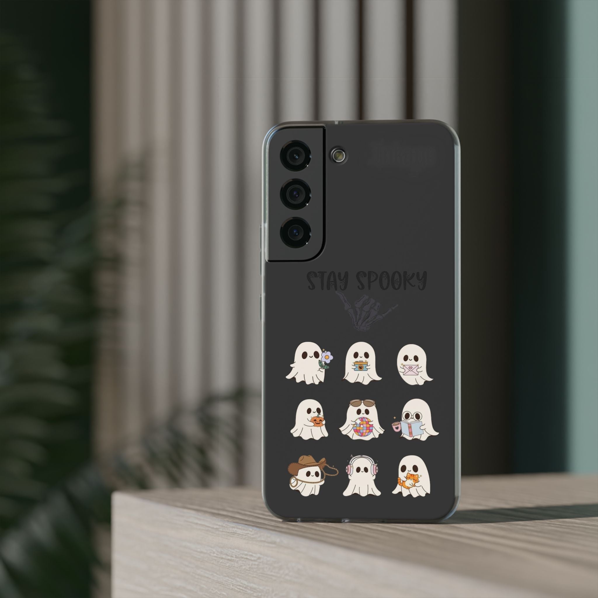 Stay Spooky Clear Phone Cases (Season)