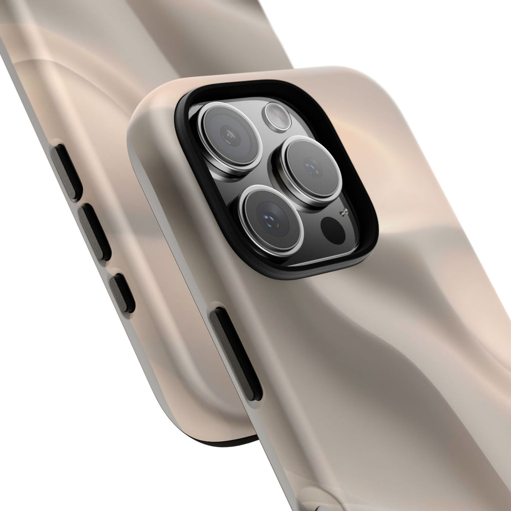 Beige Wavy Flow Tough Phone Case (Minimal)