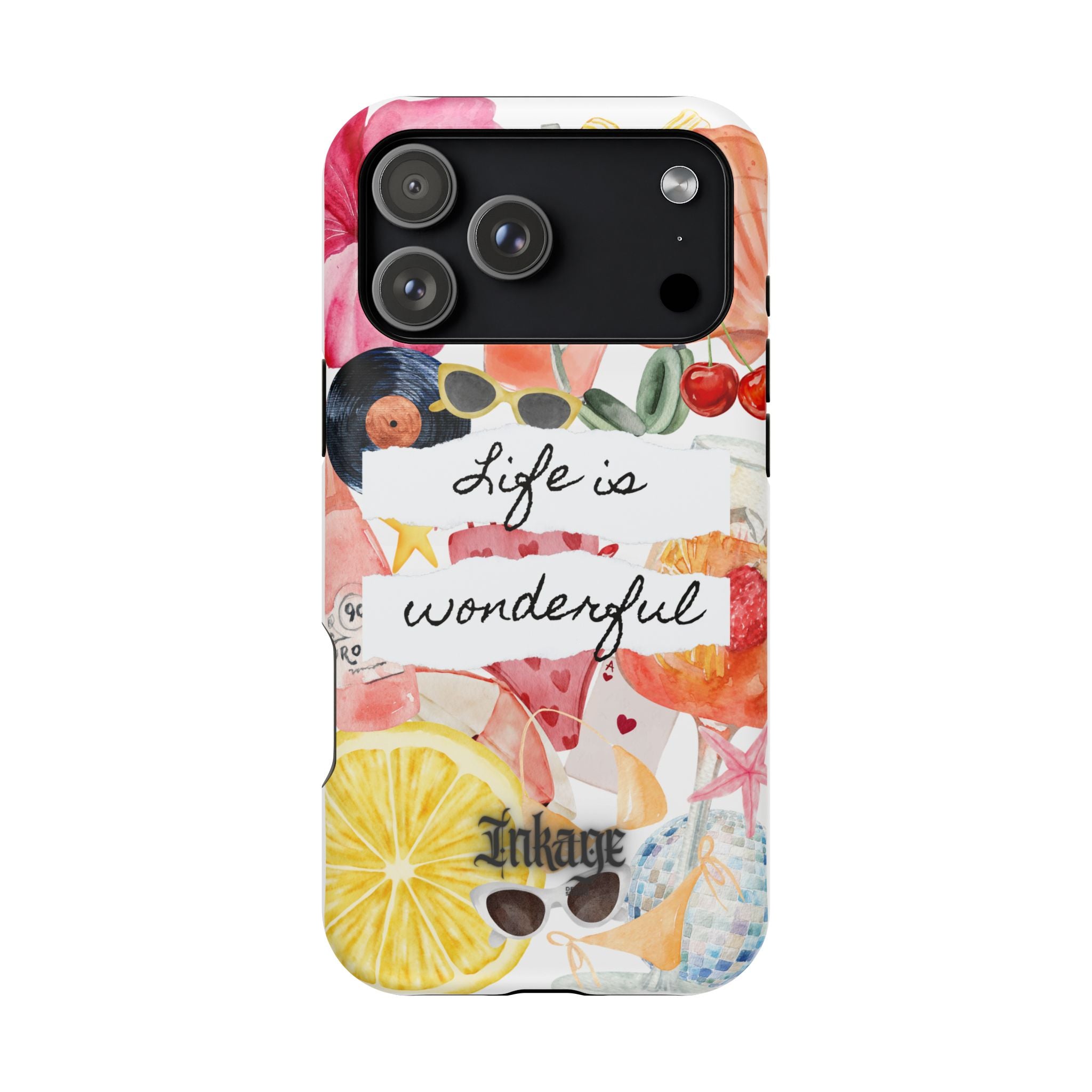"Life is Wonderful" Quote Magnetic Phone Cases (Quote)