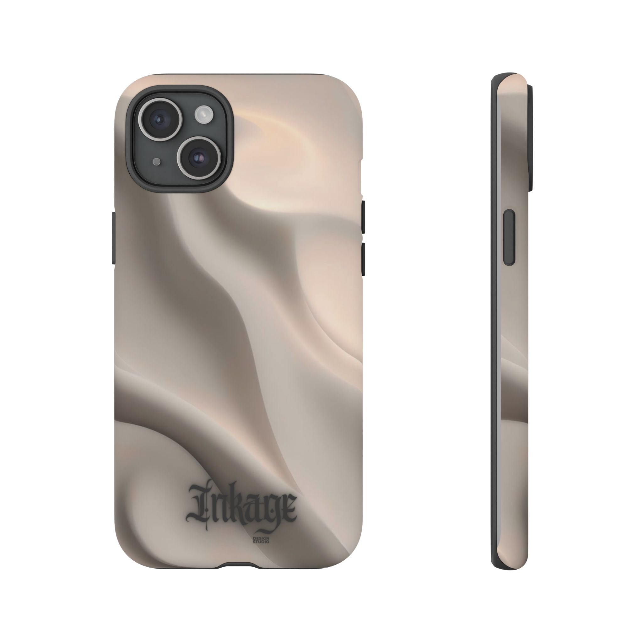 Beige Wavy Flow Tough Phone Case (Minimal)