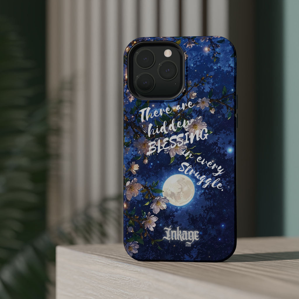 “Moonlit Blessing” Magnetic Phone Cases (Quote)