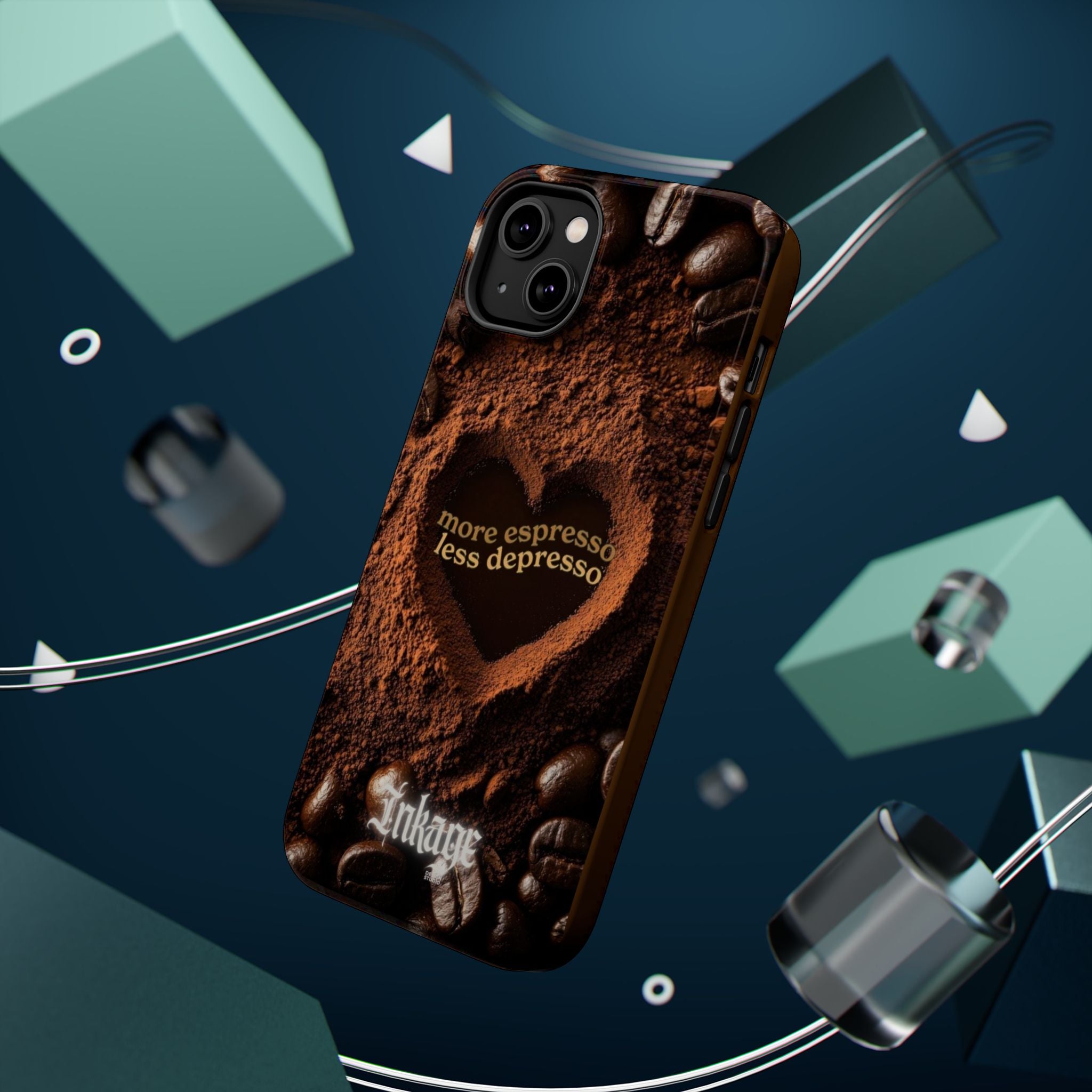 "More Espresso Less Depresso" Magnetic Phone Cases (Quote)