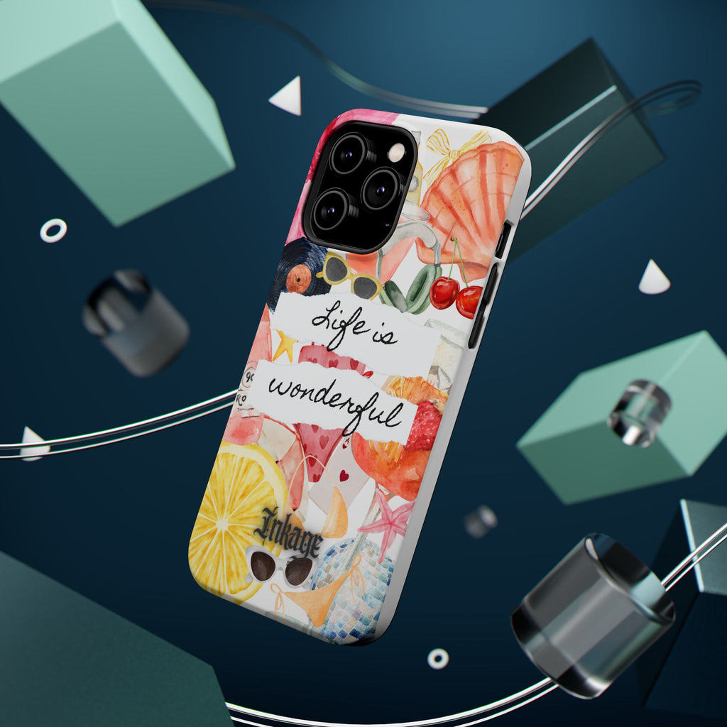 "Life is Wonderful" Quote Magnetic Phone Cases (Quote)