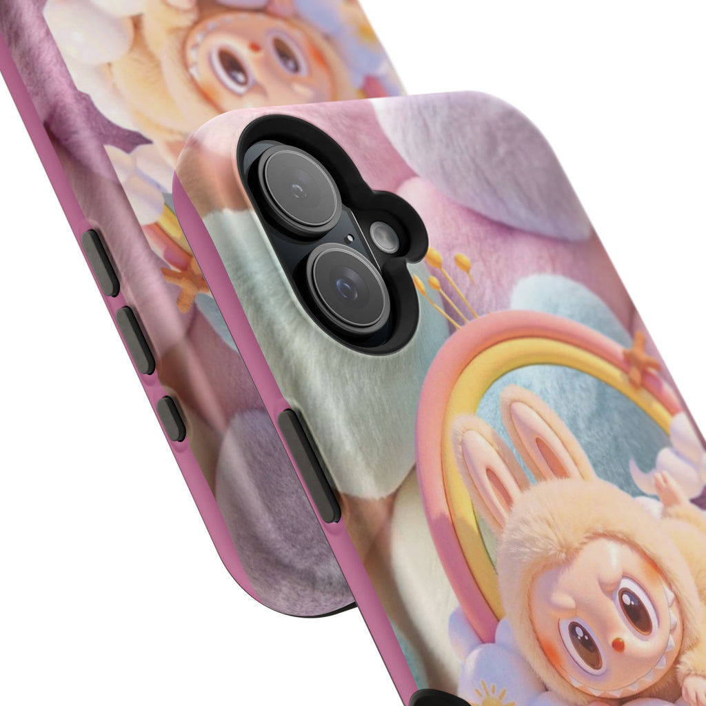 Pastel Rainbow Labubu Magnetic Phone Cases(Animation)