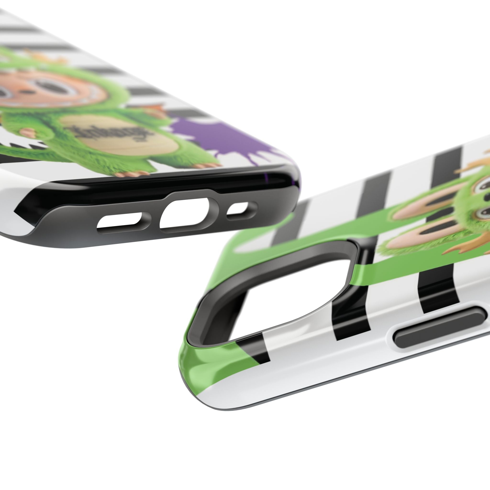 Greenie Labubu Spooky Magnetic Phone Case (Animation)