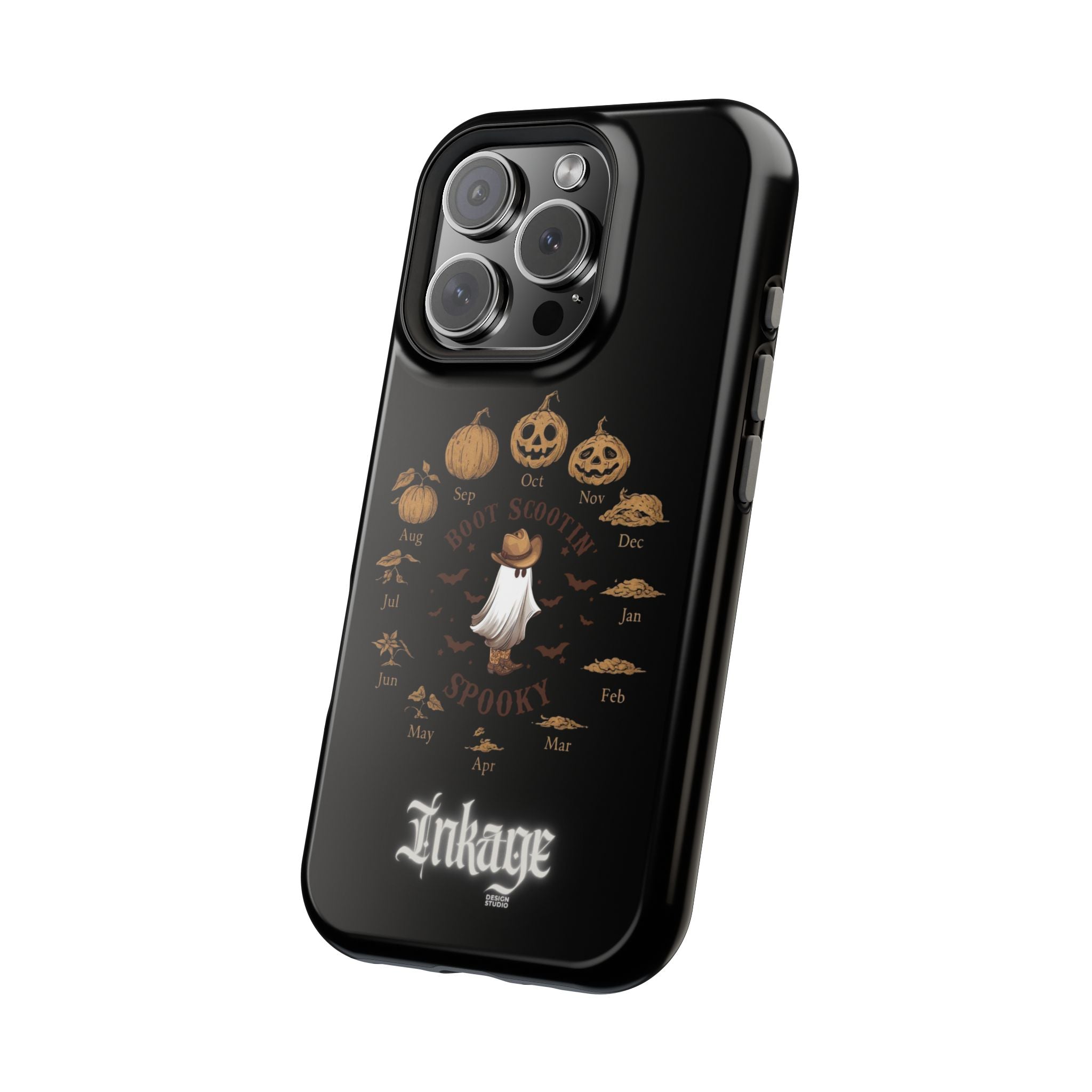 Spooky Boot Halloween Pumpkin Magnetic Phone Case (Season)
