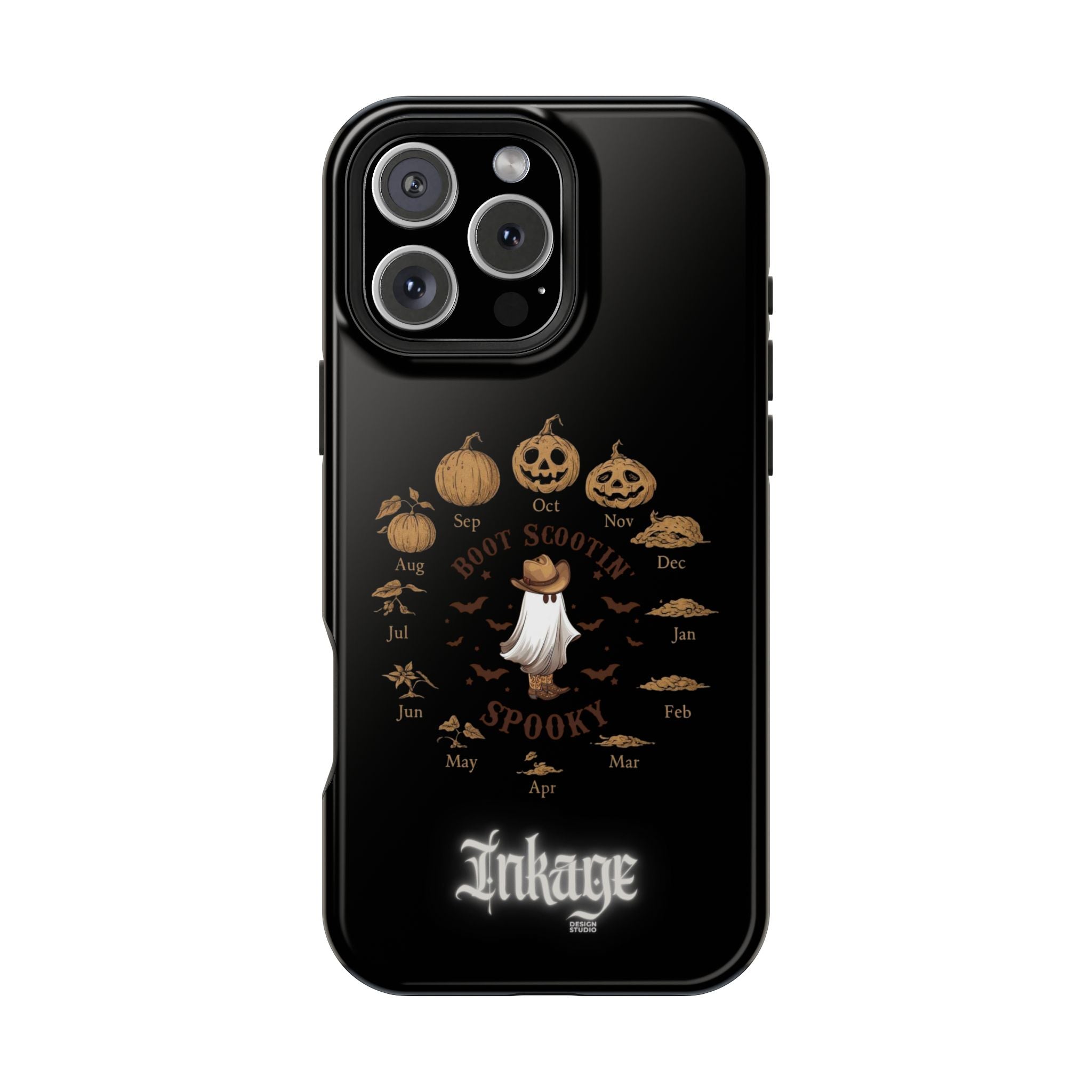 Spooky Boot Halloween Pumpkin Magnetic Phone Case (Season)