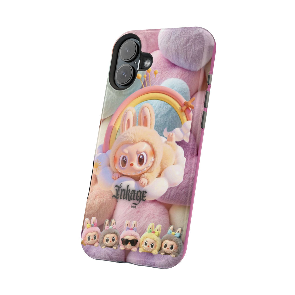 Pastel Rainbow Labubu Magnetic Phone Cases(Animation)