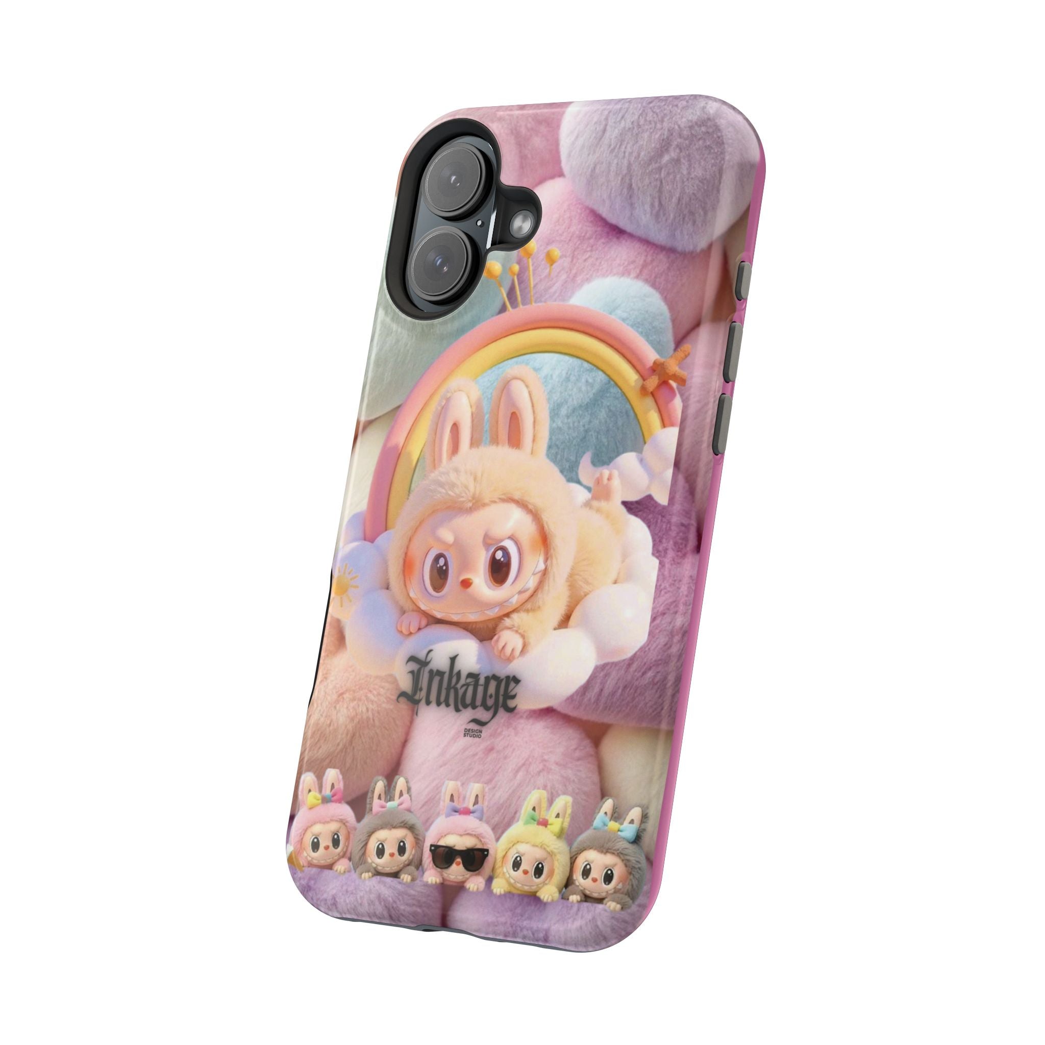 Pastel Rainbow Labubu Magnetic Phone Cases(Animation)