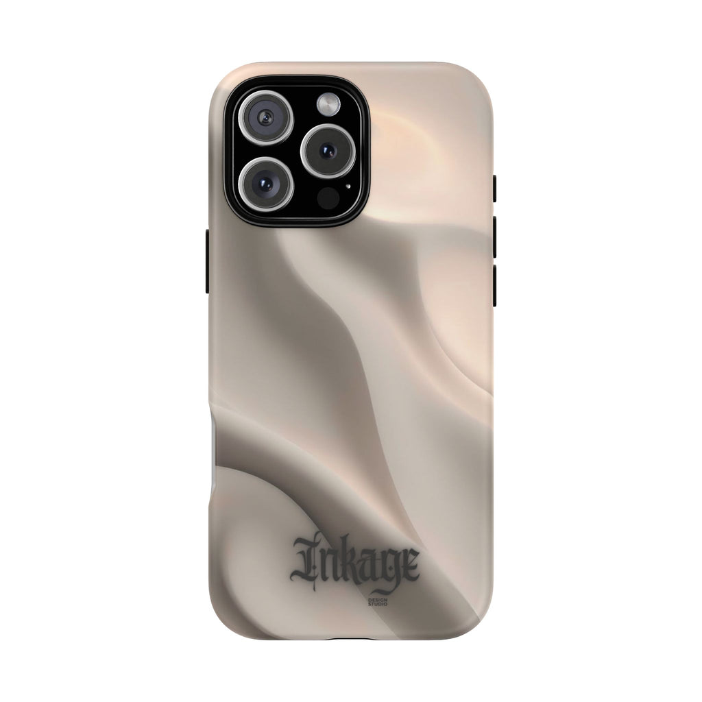 Beige Wavy Flow Tough Phone Case (Minimal)