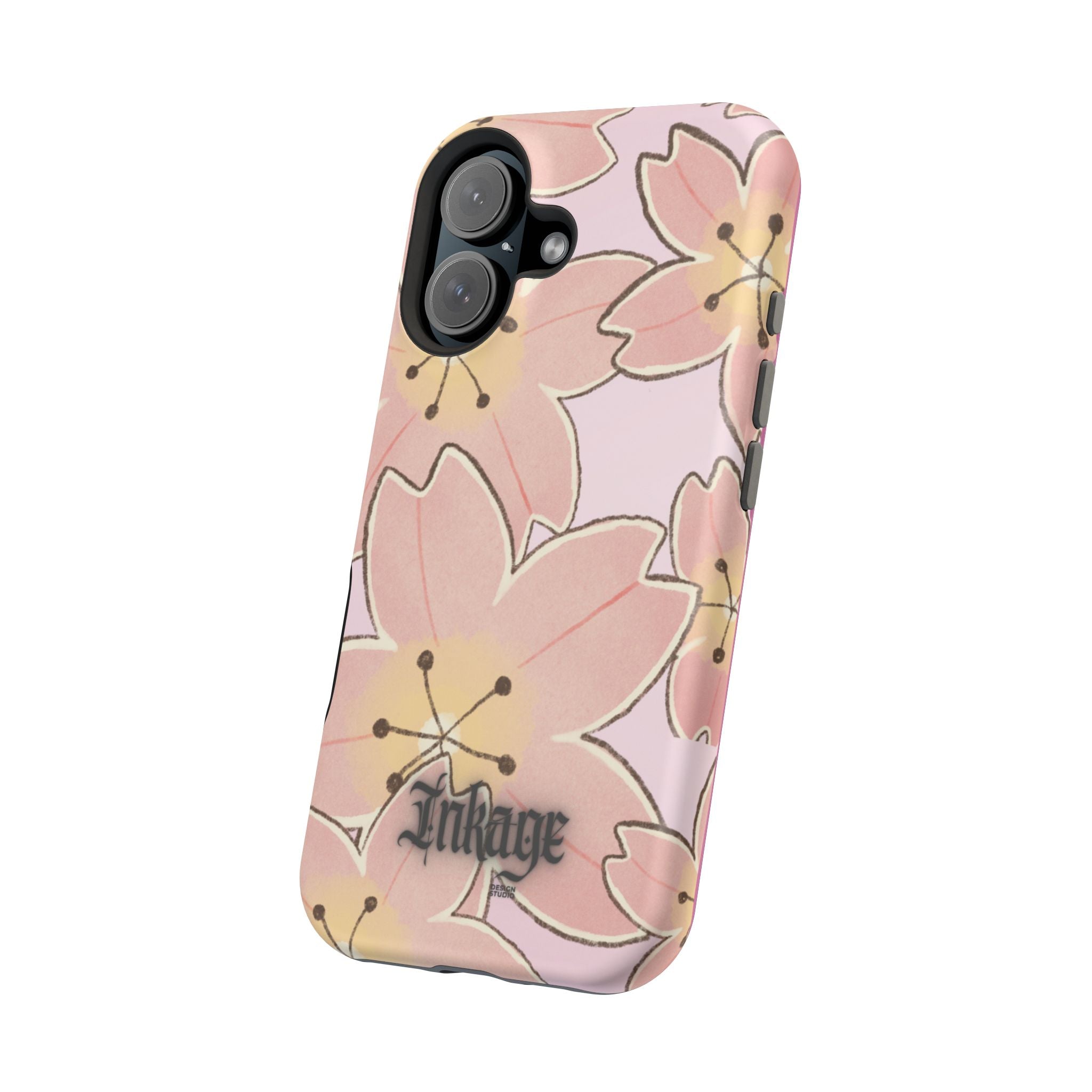 Charming Floral Magnetic Phone Case (Minimal)