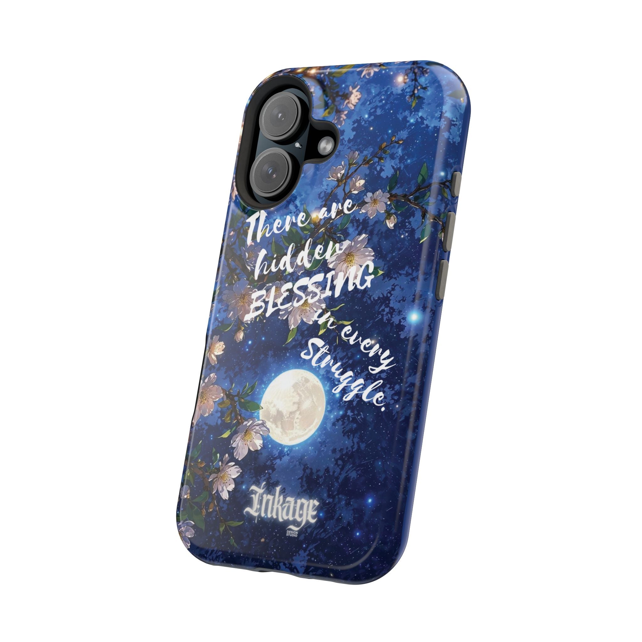 “Moonlit Blessing” Magnetic Phone Cases (Quote)