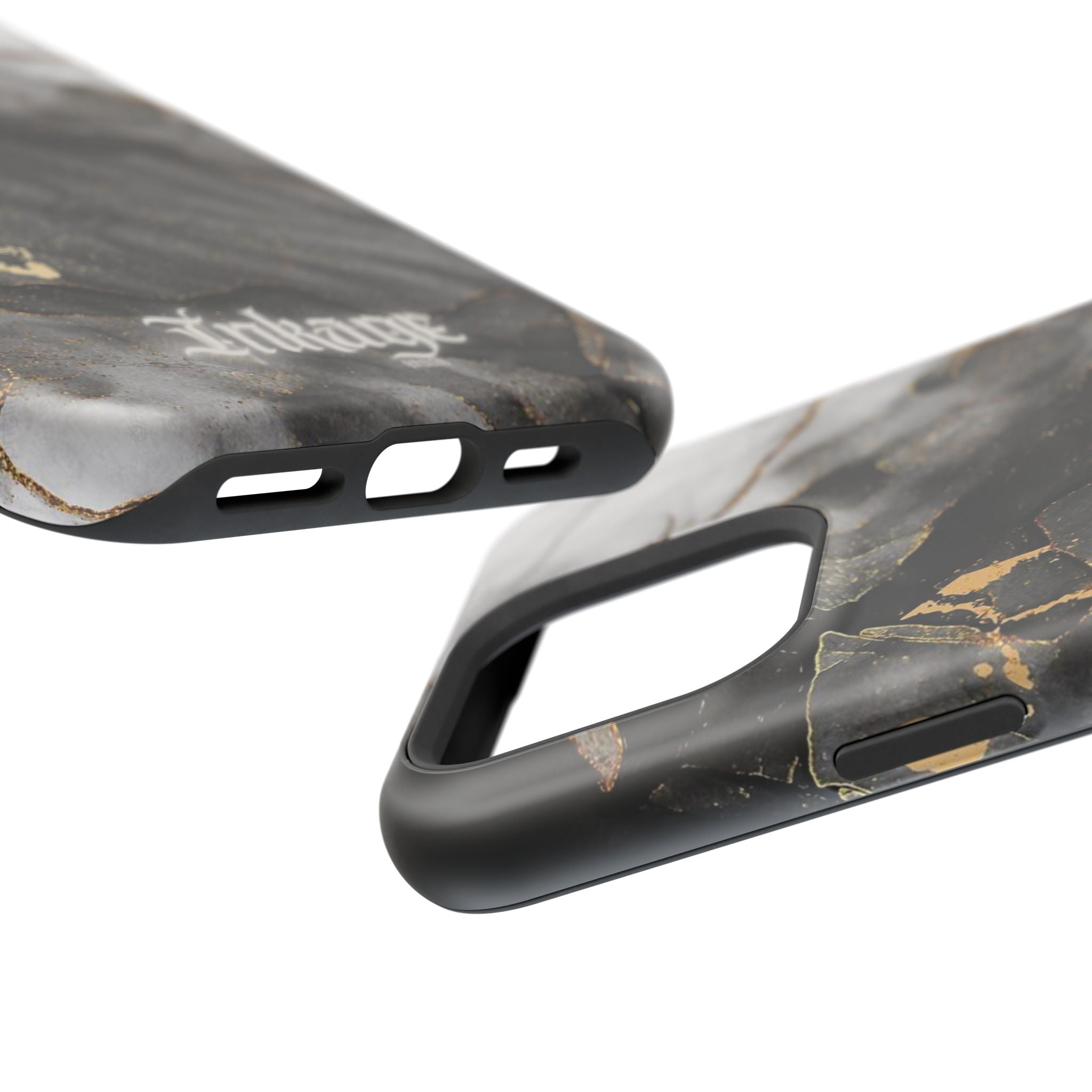 White Noir Marble Gold Foil Magnetic Phone Cases