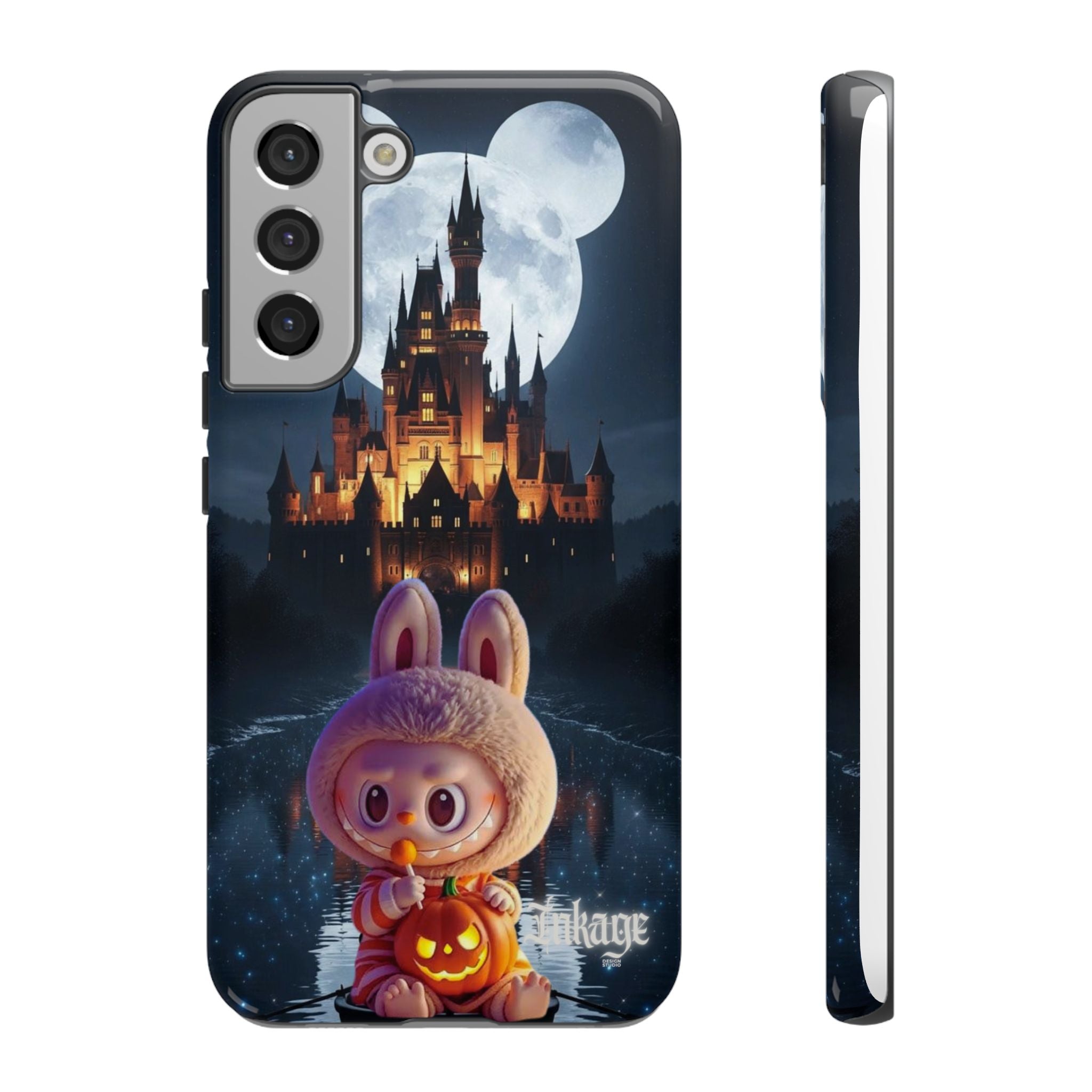 Labubu Halloween On Disney Boat Tough Phone Cases (Season, Animation)