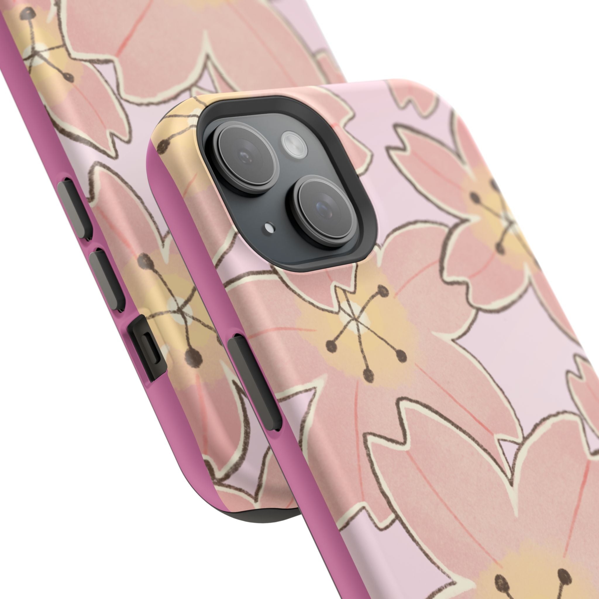 Charming Floral Magnetic Phone Cases (Minimal)