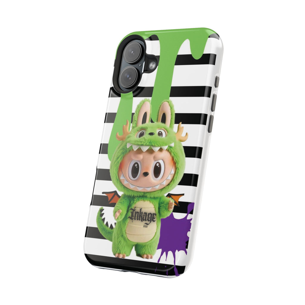 Greenie Labubu Spooky Magnetic Phone Case (Animation)
