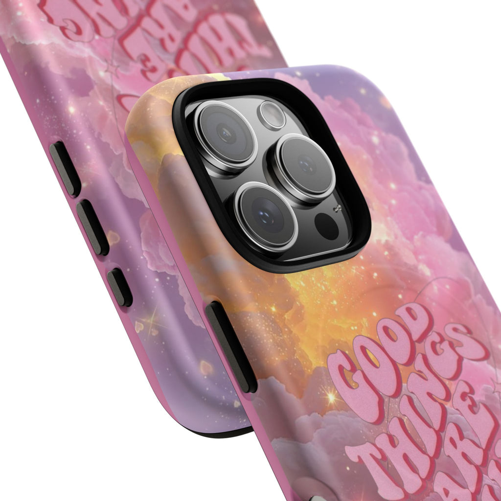 "Good Things Are Coming" with Tough Magnetic Phone Cases (Quote)