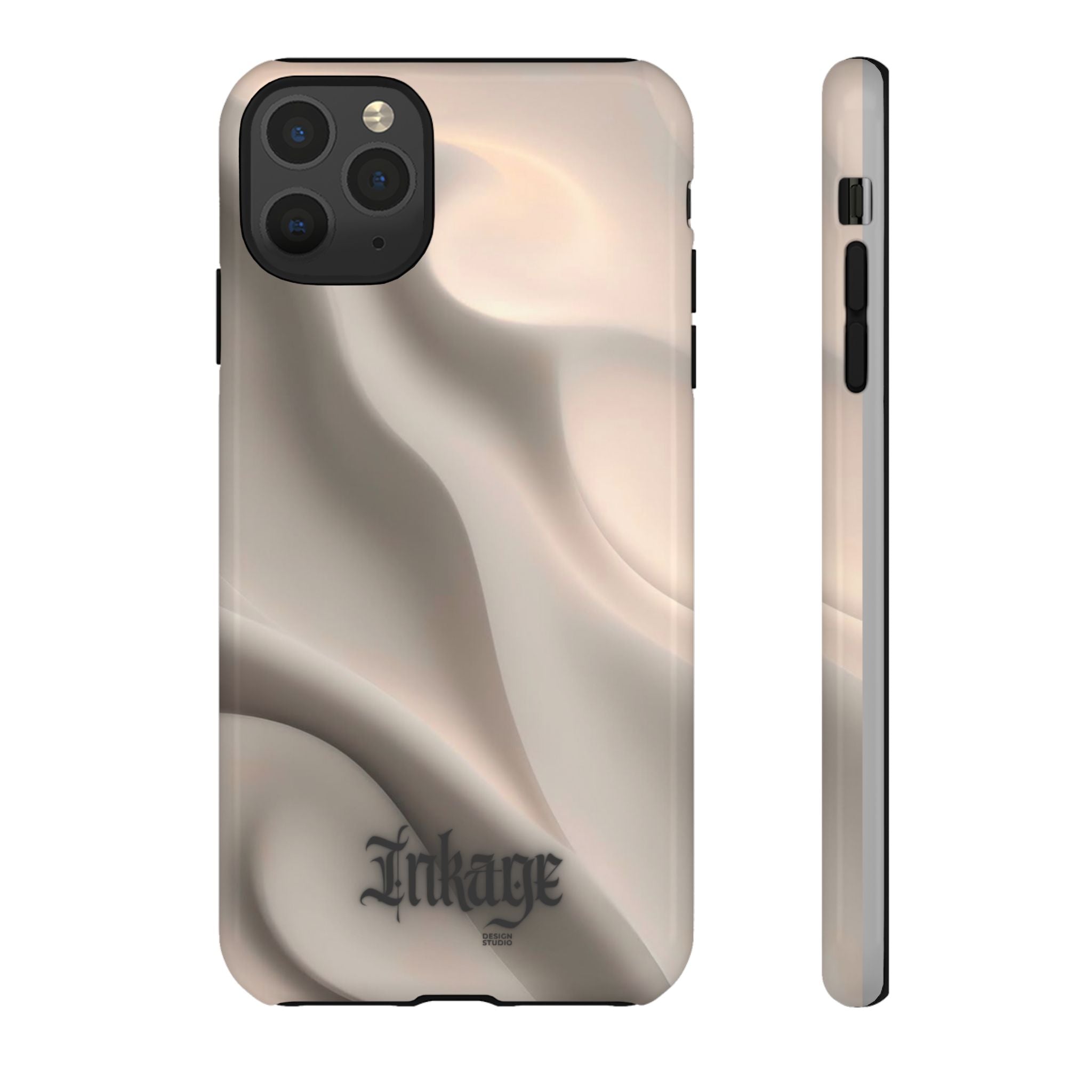 Beige Wavy Flow Tough Phone Case (Minimal)