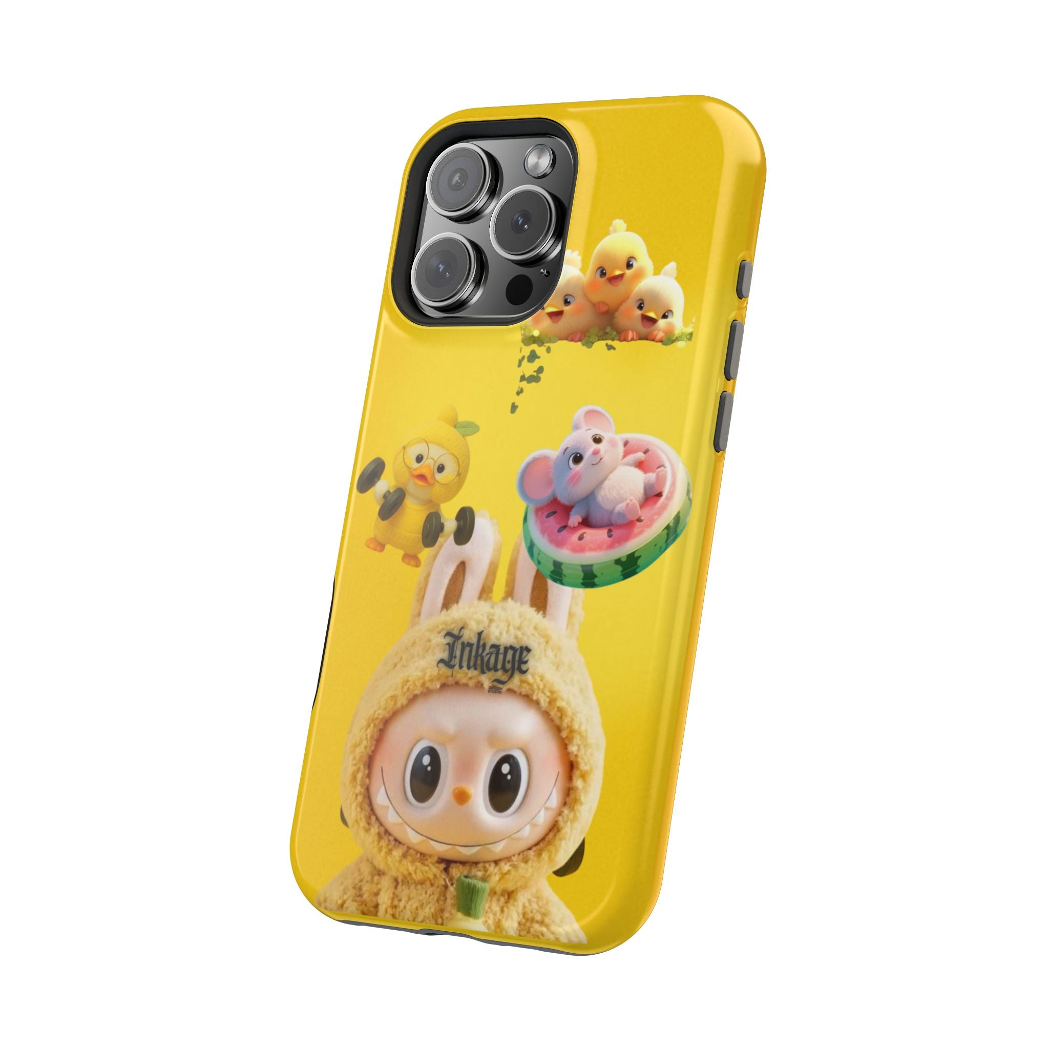Yellow Cutie Labubu Magnetic Phone Cases (Animation)