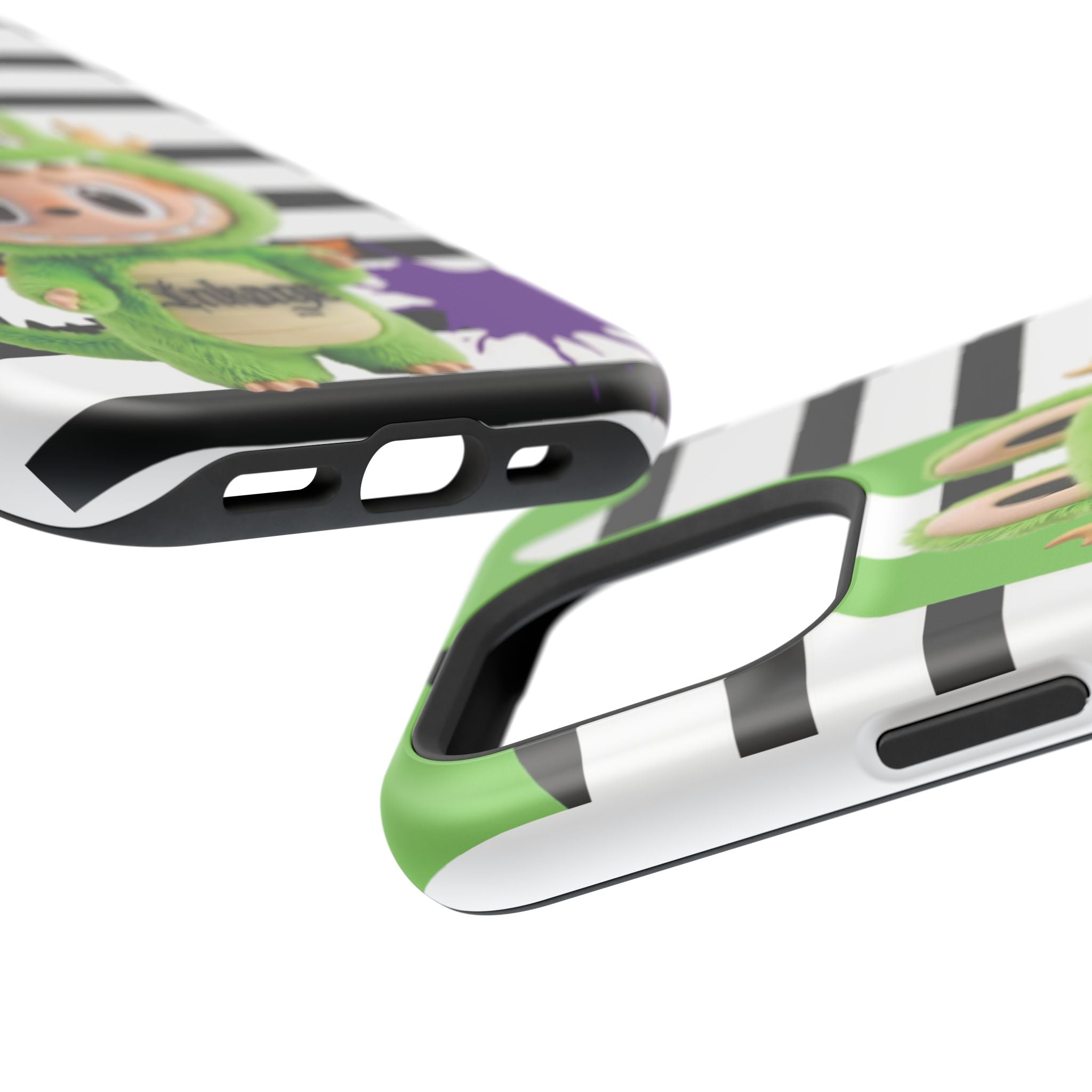 Greenie Labubu Spooky Magnetic Phone Case (Animation)