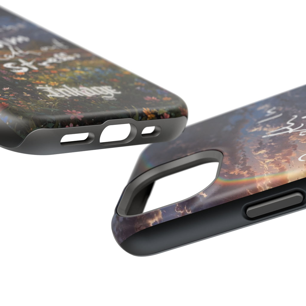 "Breath in Calm Breath out Stress" Magnetic Phone Cases (Quote)