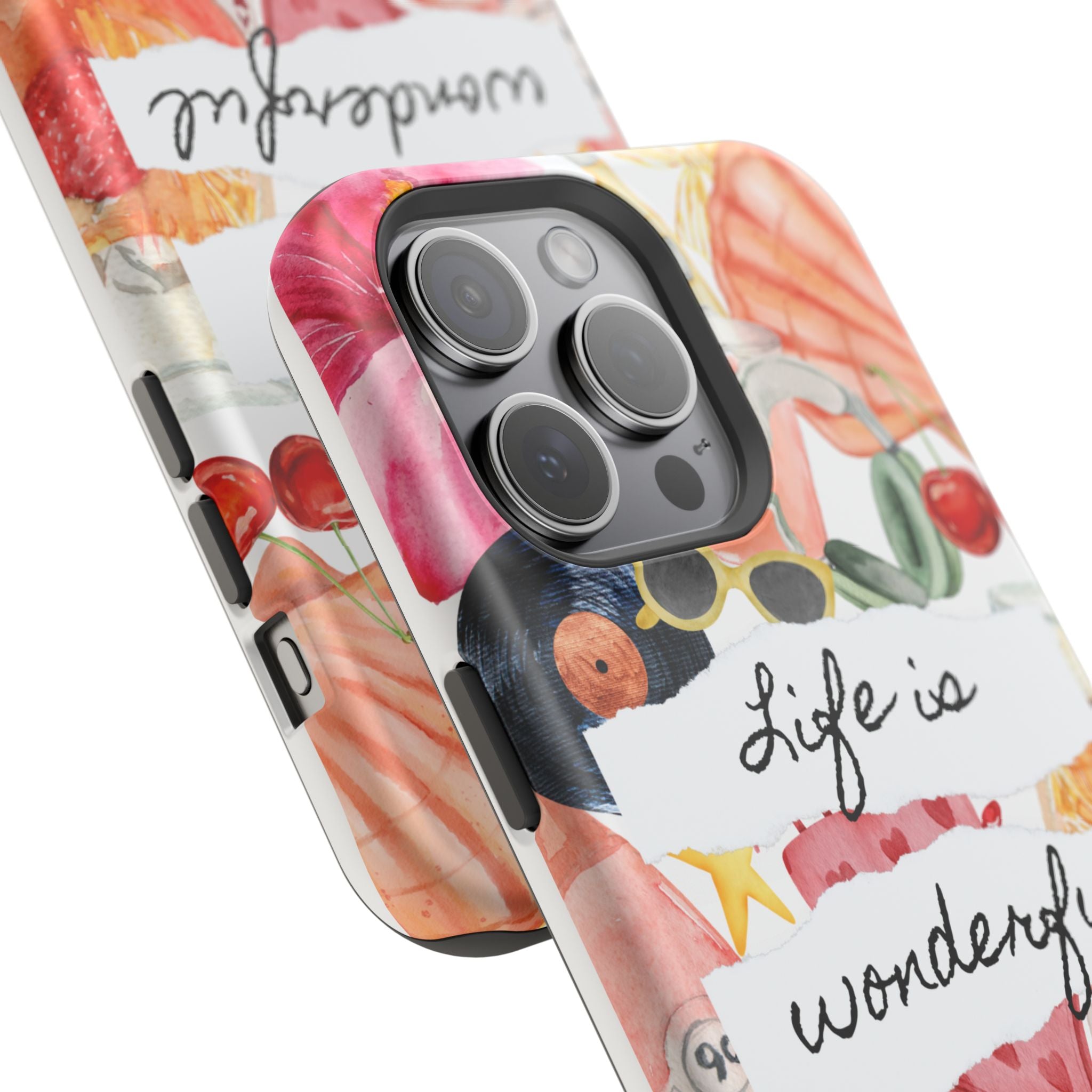 "Life is Wonderful" Quote Magnetic Phone Cases