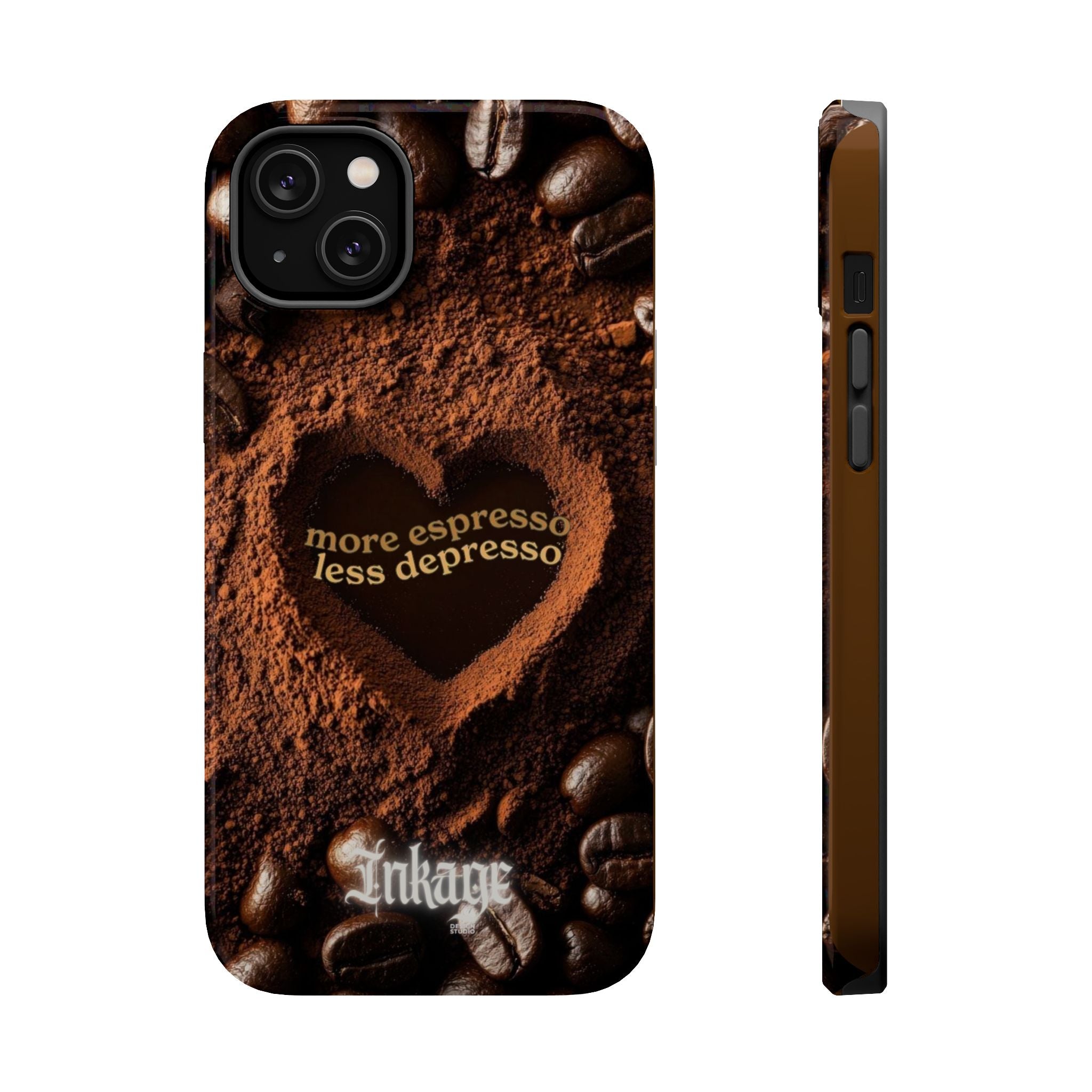 "More Espresso Less Depresso" Magnetic Phone Cases (Quote)