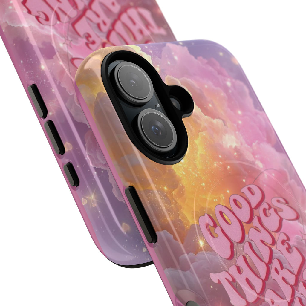 "Good Things Are Coming" with Tough Magnetic Phone Cases (Quote)