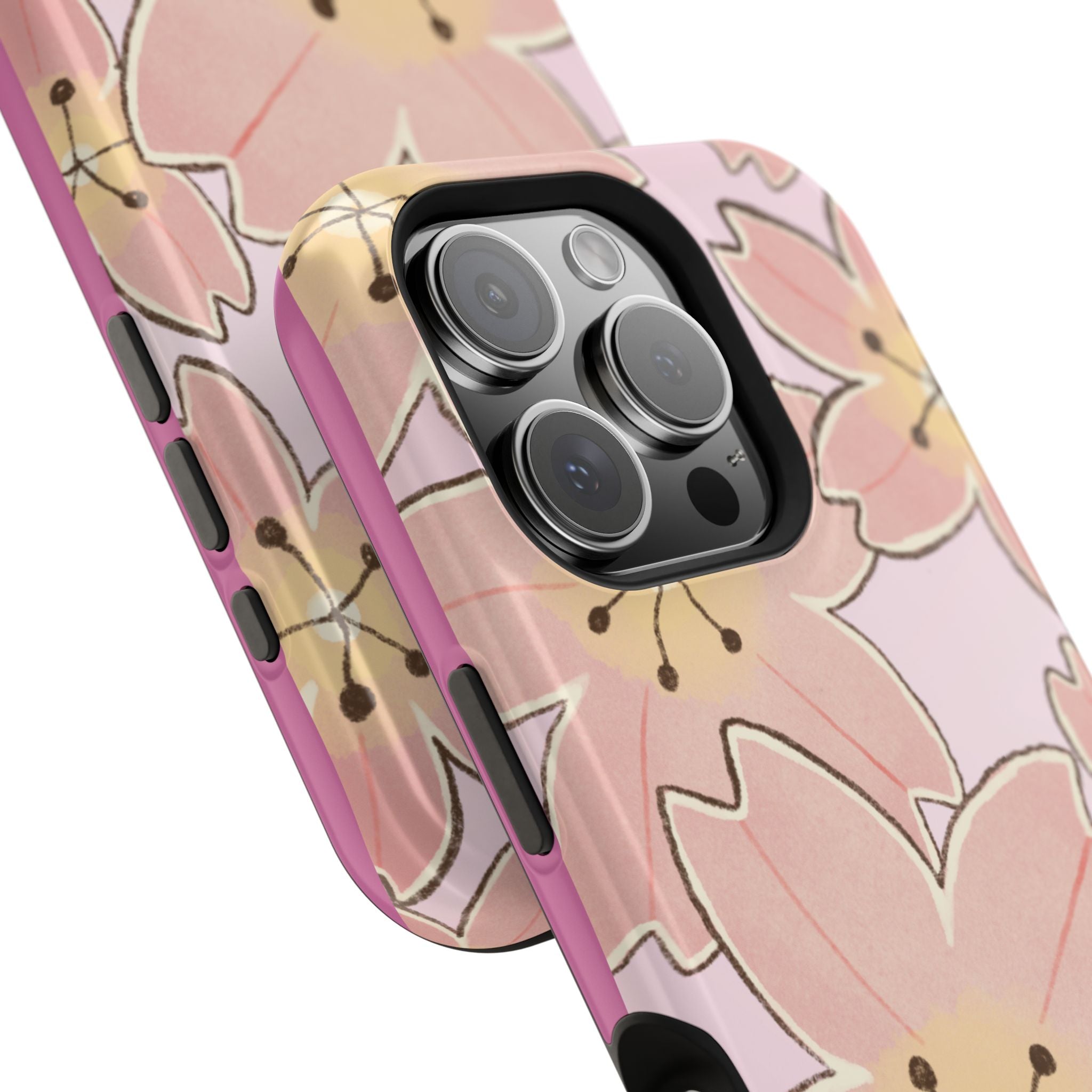 Charming Floral Magnetic Phone Cases (Minimal)