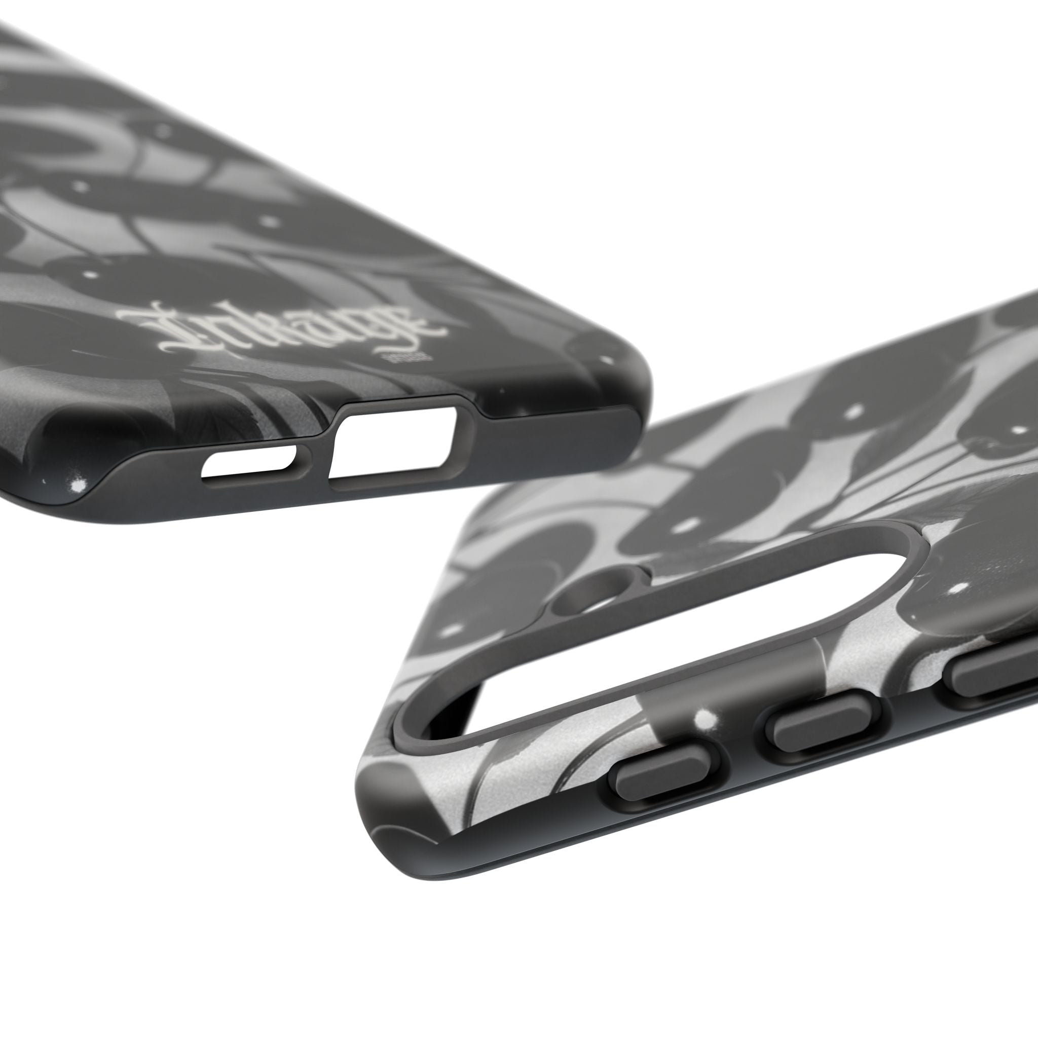 Black Cherry Print Tough Phone Cases (Minimal)