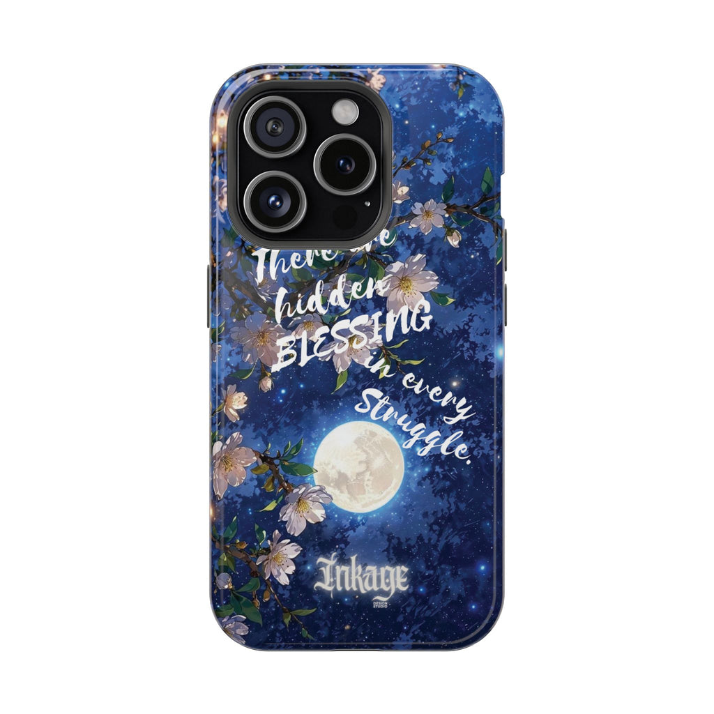 “Moonlit Blessing” Quote Magnetic Phone Cases