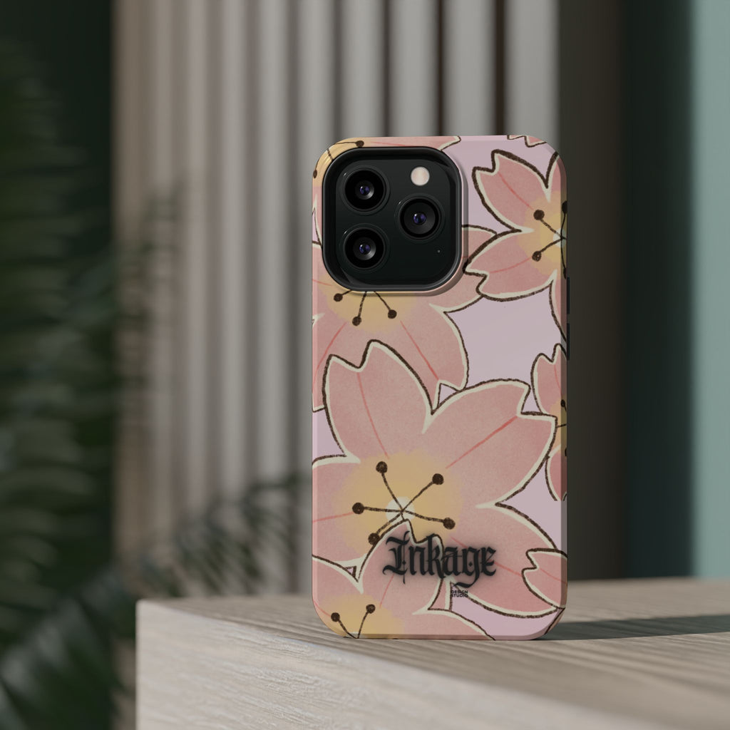 Charming Floral Magnetic Phone Case (Minimal)