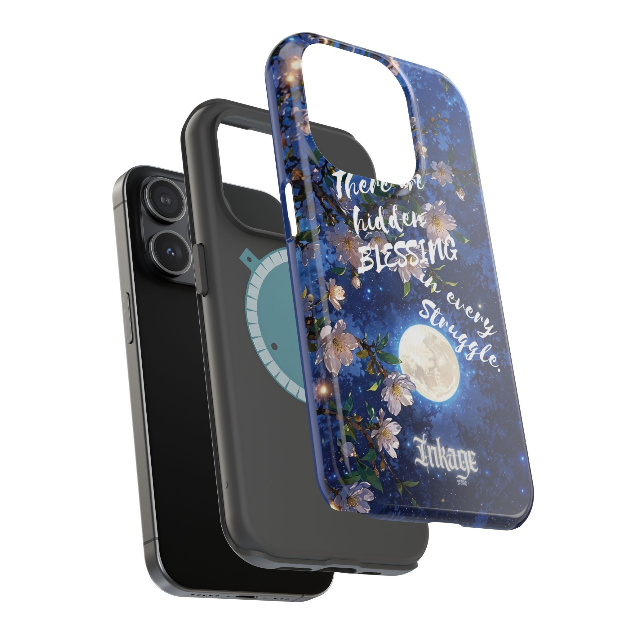 “Moonlit Blessing” Quote Magnetic Phone Cases