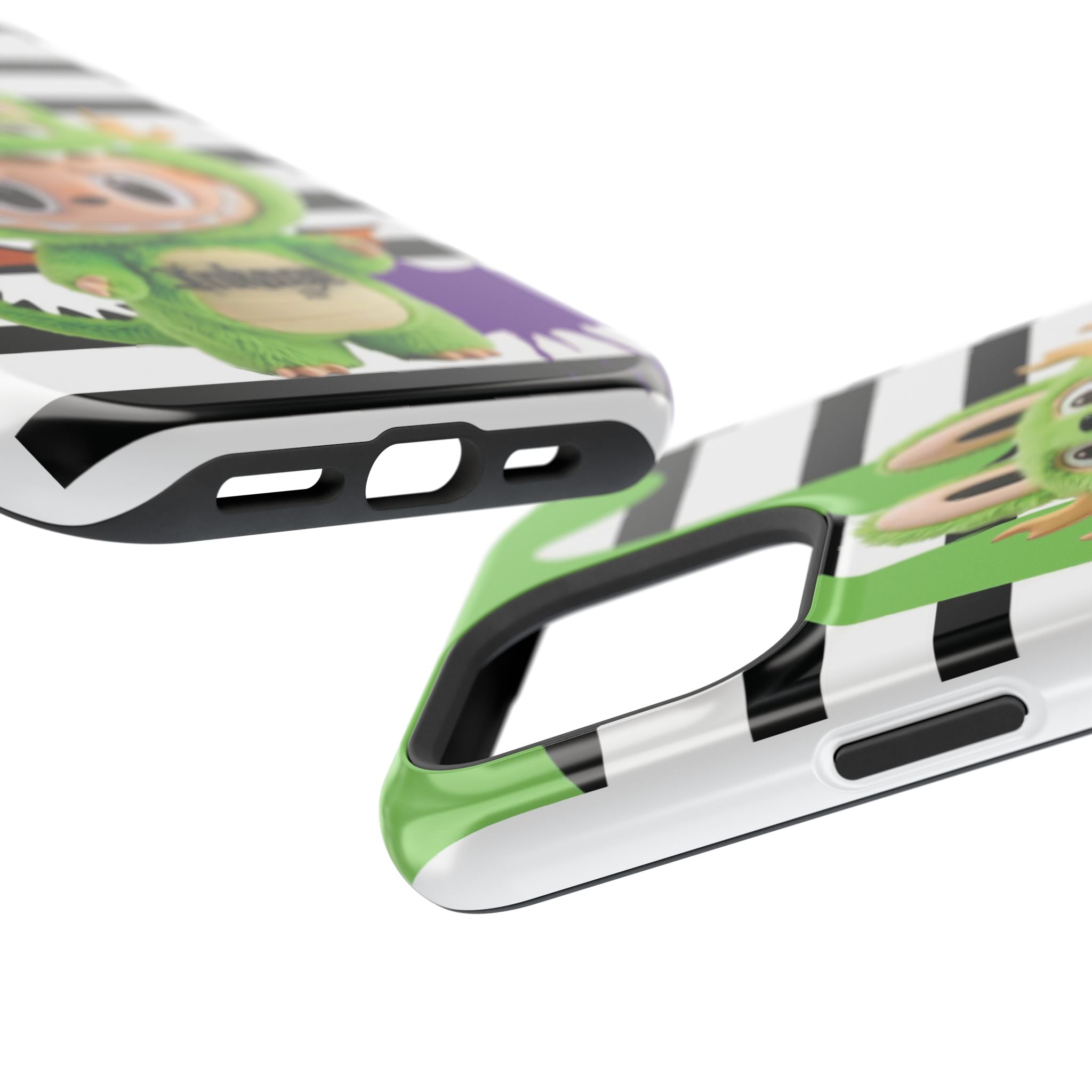 Greenie Labubu Spooky Magnetic Phone Case (Animation)