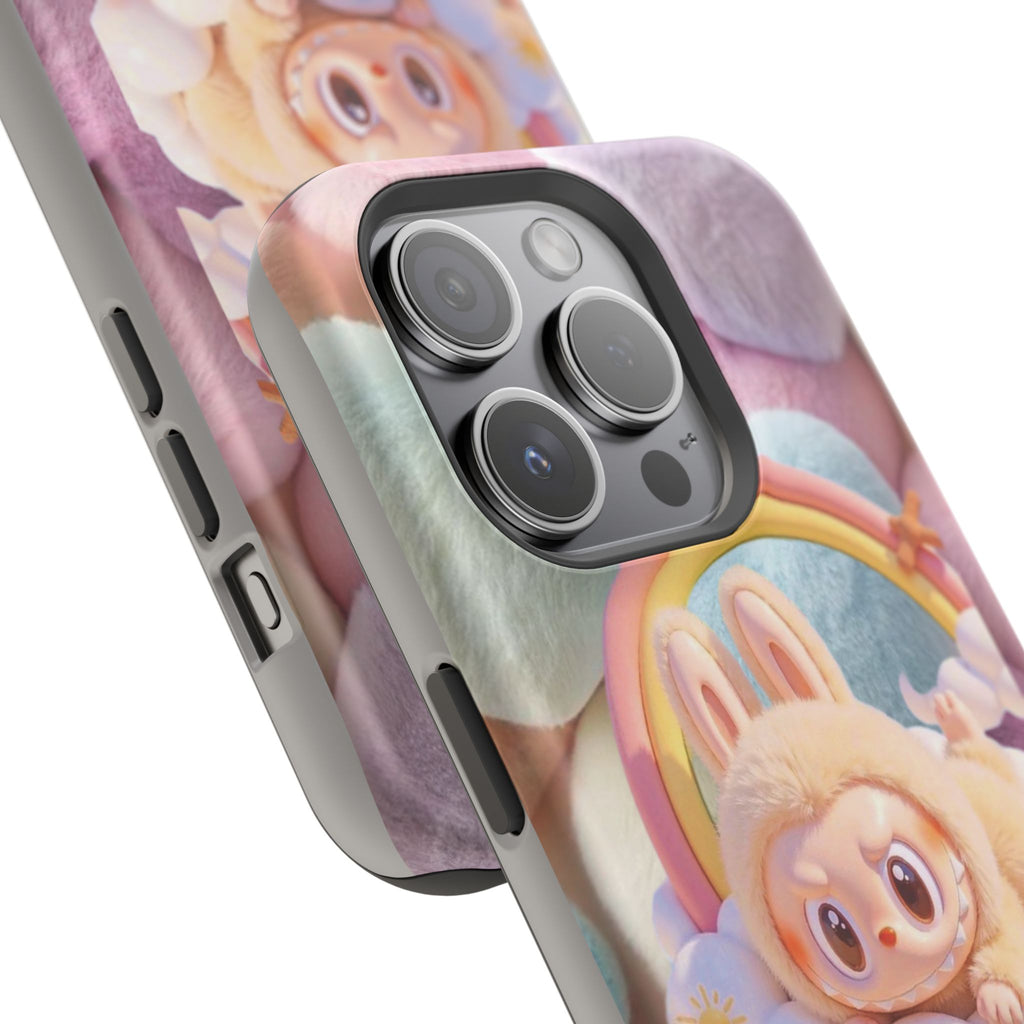 Pastel Rainbow Labubu Magnetic Phone Cases (Animation)