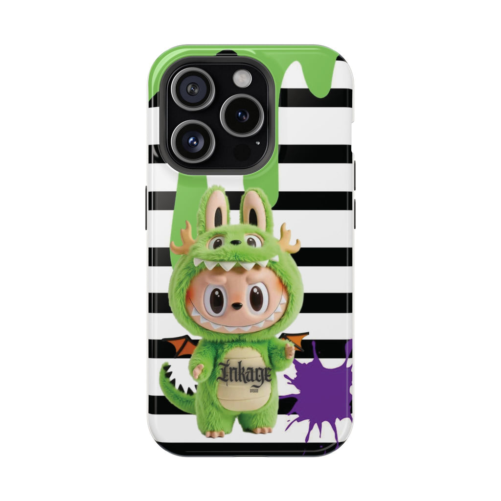 Greenie Labubu Spooky Magnetic Phone Case (Animation)