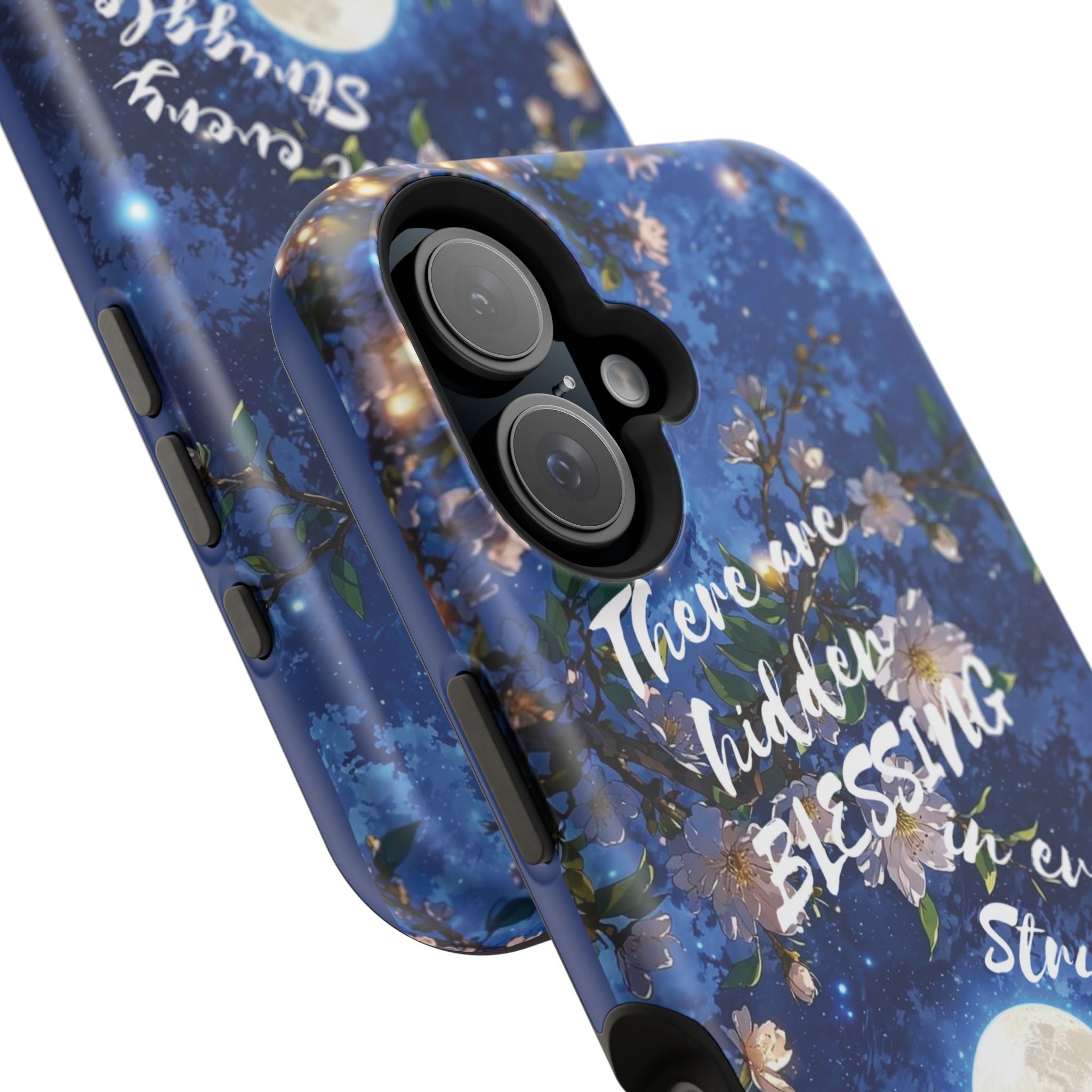 “Moonlit Blessing” Magnetic Phone Cases (Quote)