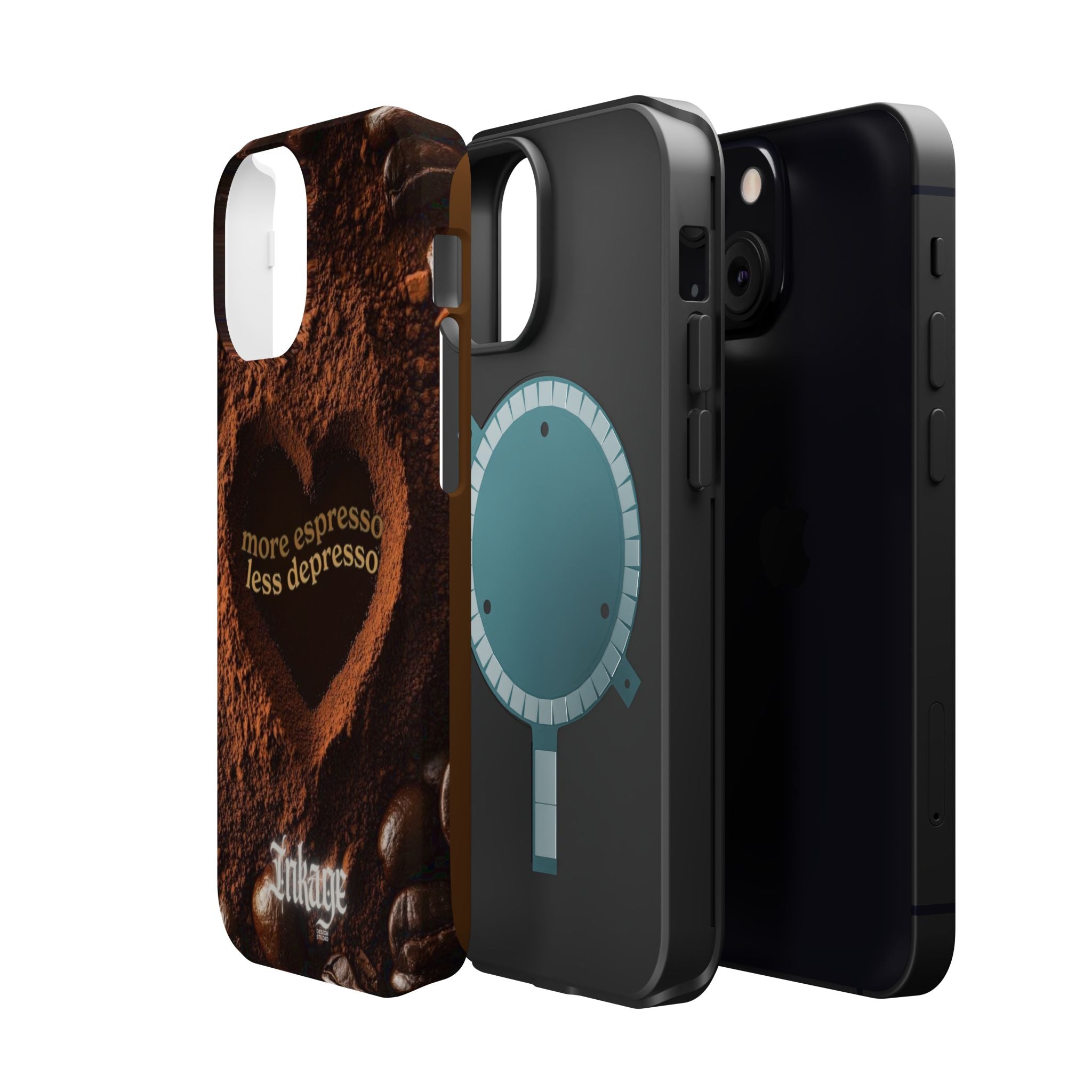"More Espresso Less Depresso" Quote Magnetic Phone Cases