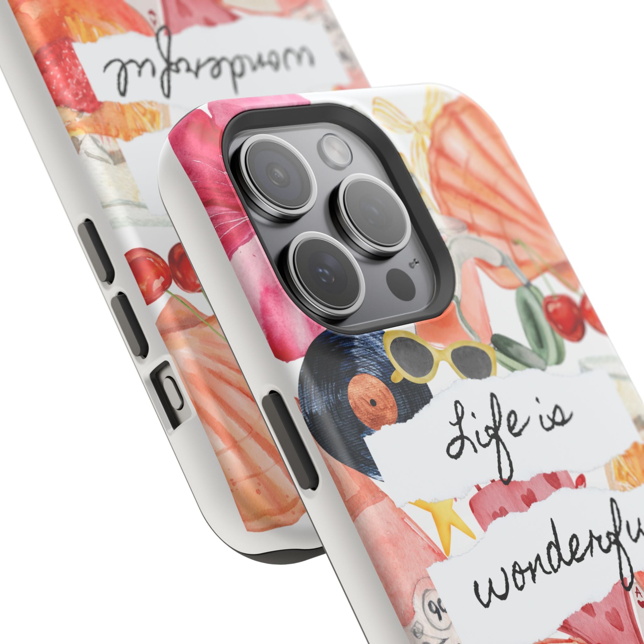 "Life is Wonderful" Quote Magnetic Phone Cases (Quote)