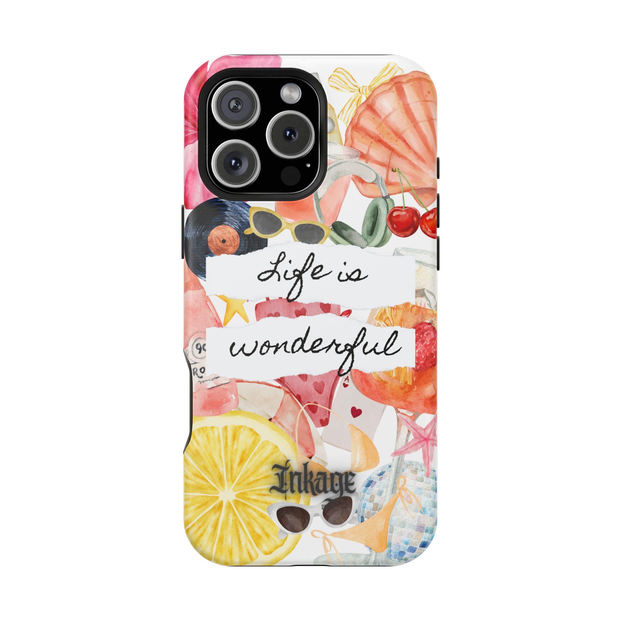 "Life is Wonderful" Quote Magnetic Phone Cases (Quote)