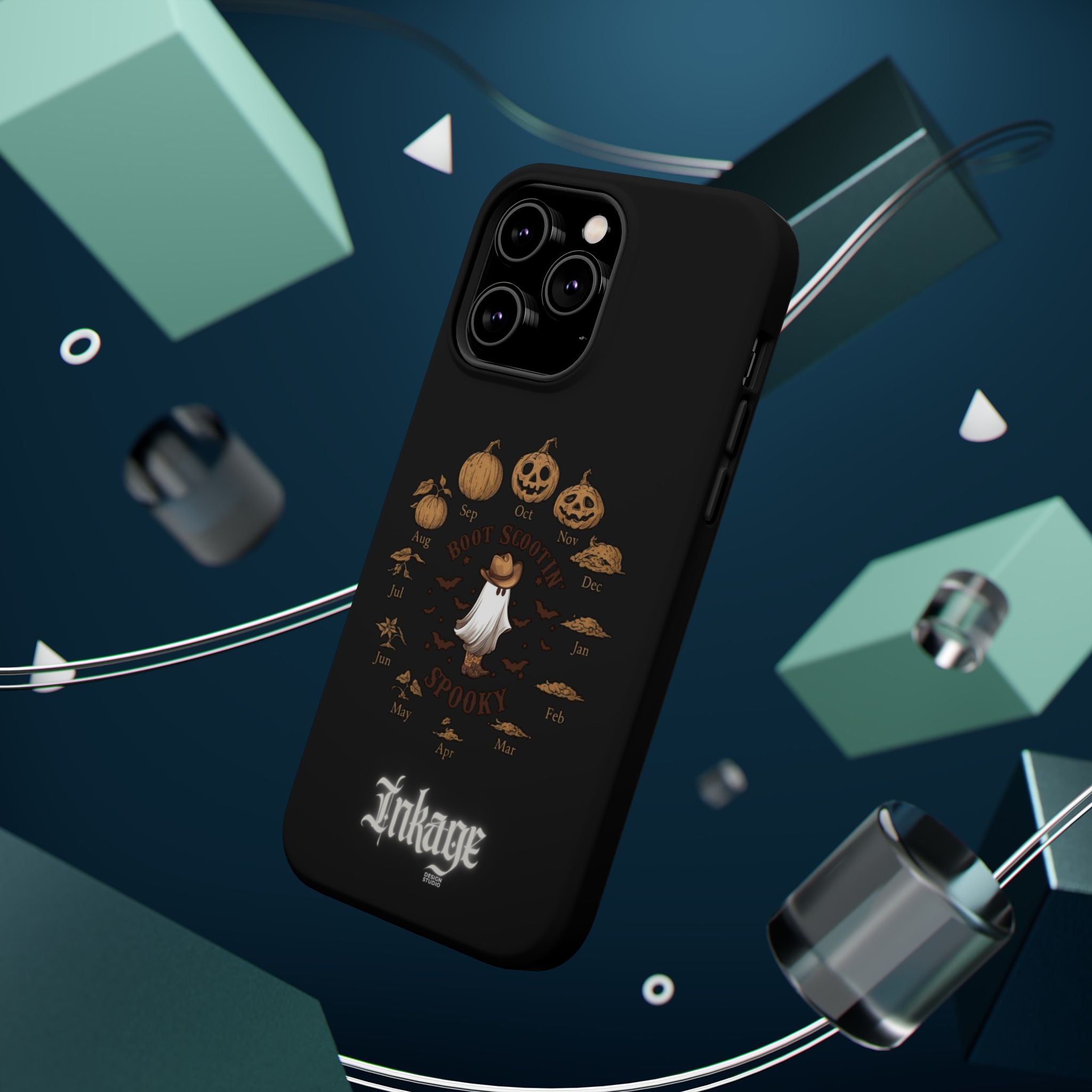 Spooky Boot Halloween Pumpkin Magnetic Phone Case (Season)