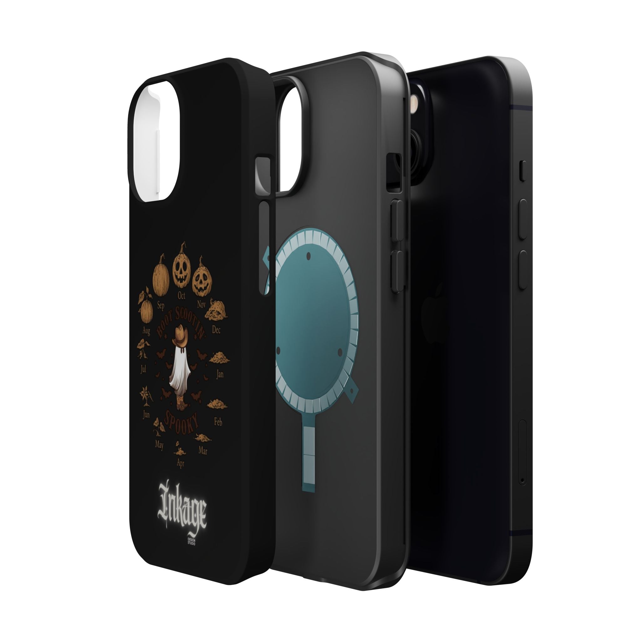 Spooky Boot Halloween Pumpkin Magnetic Phone Case (Season)