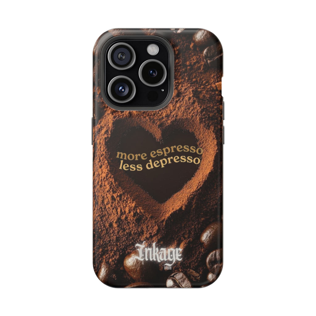 "More Espresso Less Depresso" Quote Magnetic Phone Cases