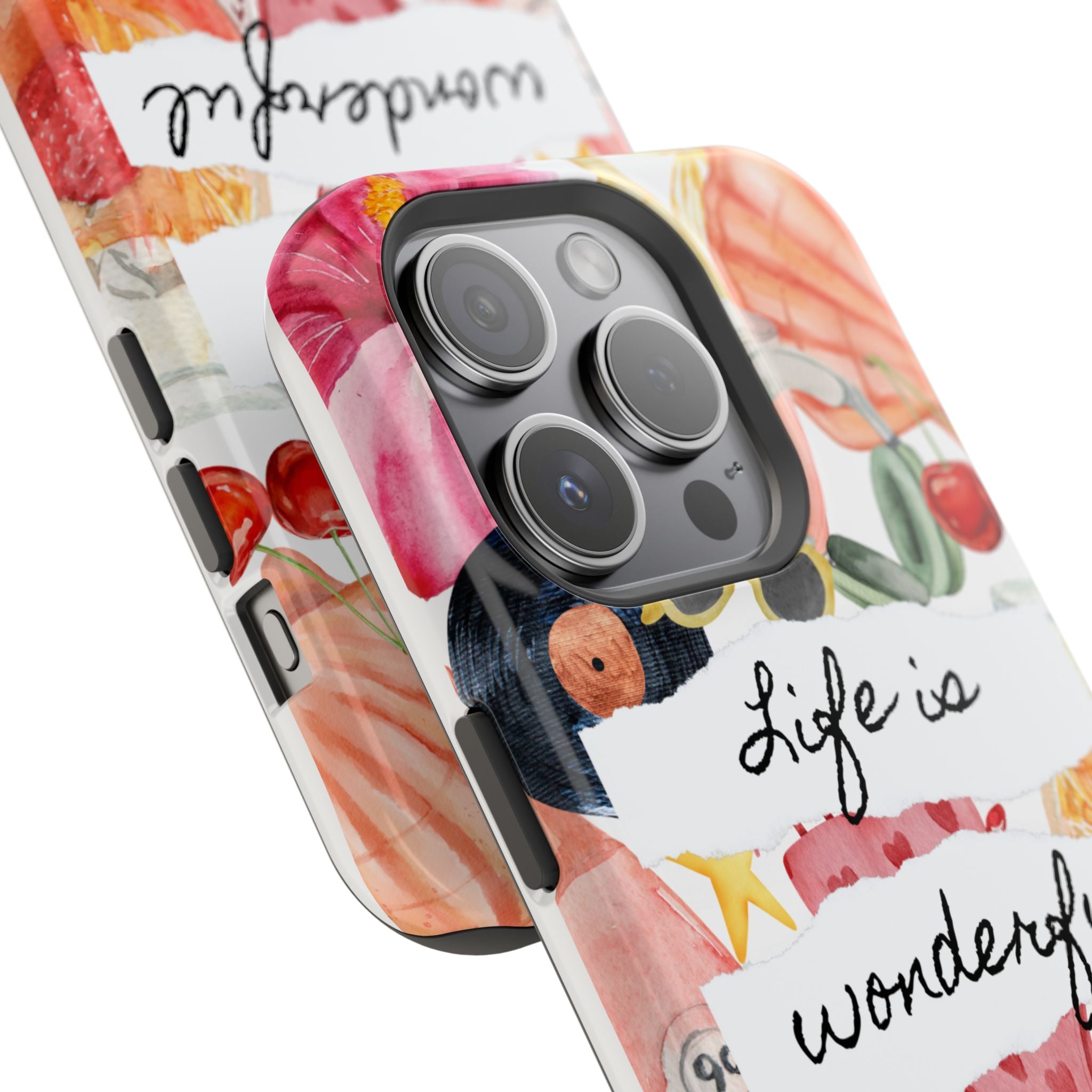 "Life is Wonderful" Quote Magnetic Phone Cases