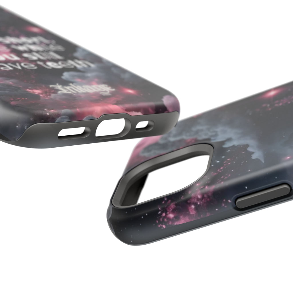 “Life is Short, Smile While You Still Have Teeth” Magnetic Phone Cases (Quote)