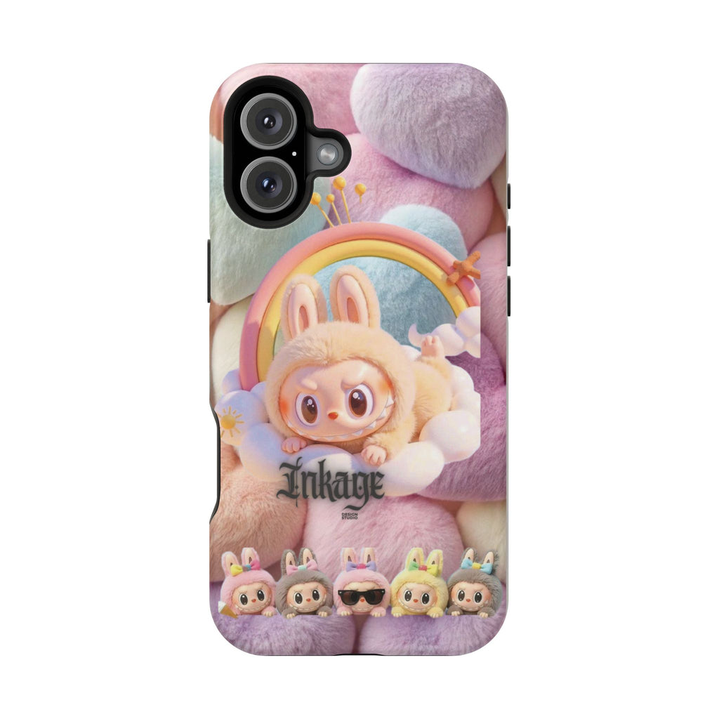 Pastel Rainbow Labubu Magnetic Phone Cases (Animation)