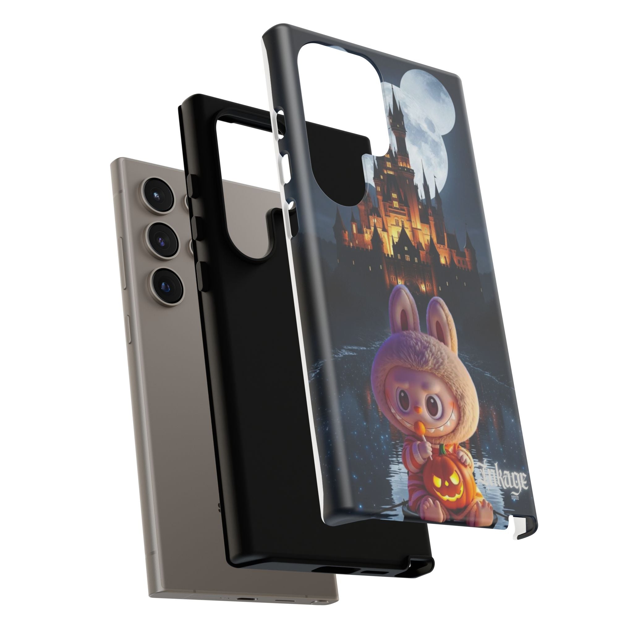 Labubu Halloween On Disney Boat Tough Phone Cases (Season, Animation)